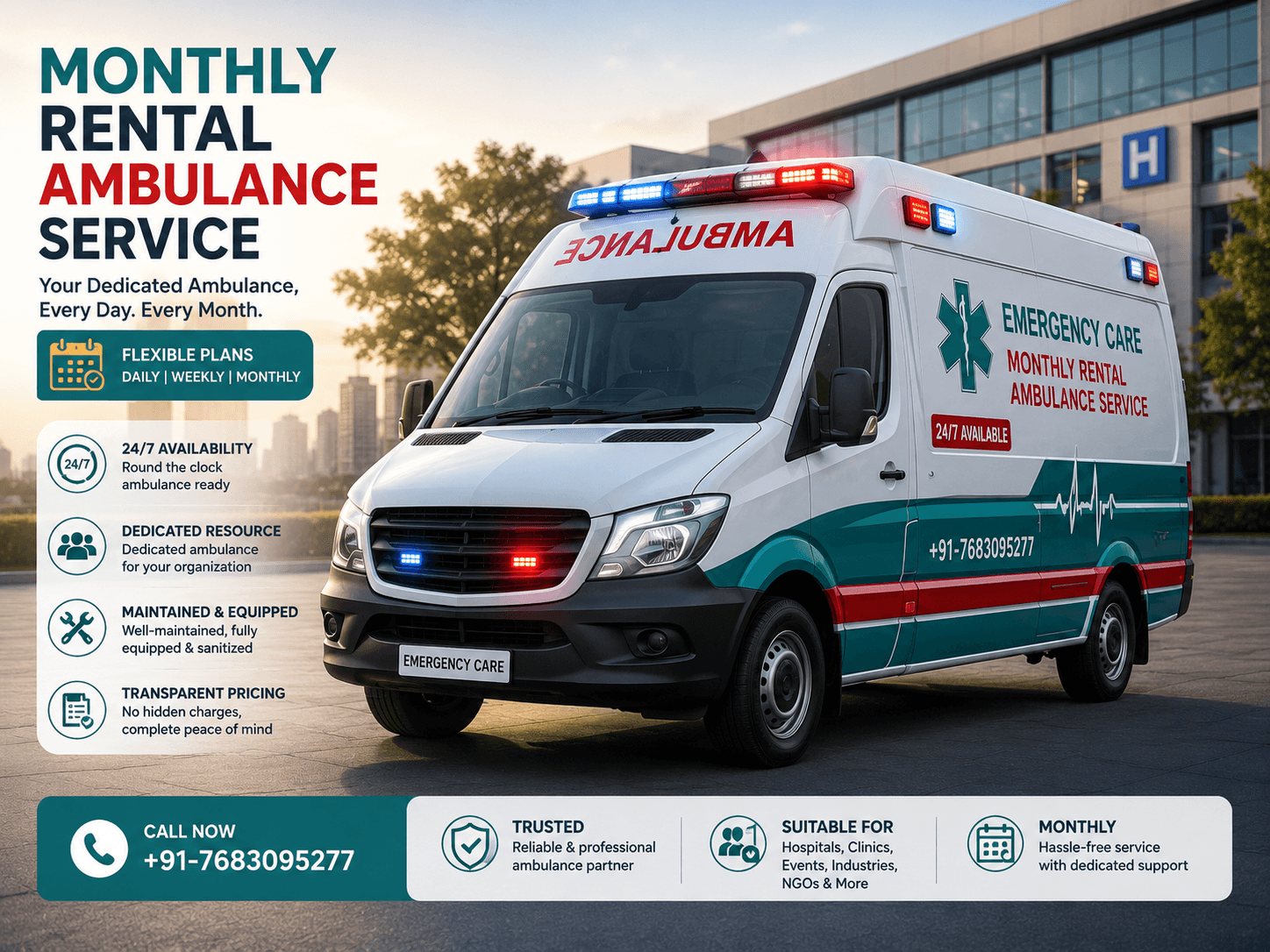 Monthly Rental Ambulance Service