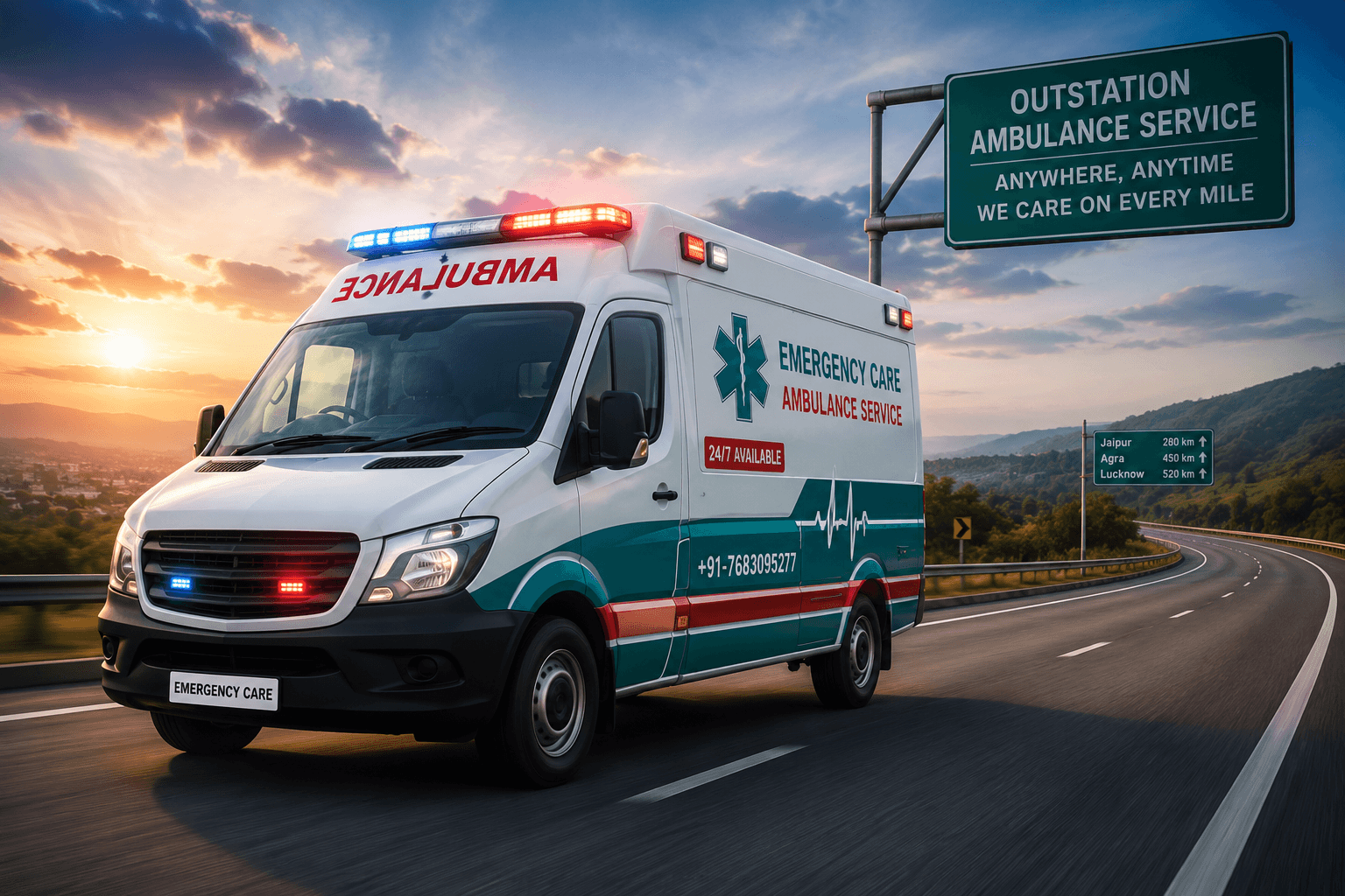 24/7 Outstation Ambulance Service