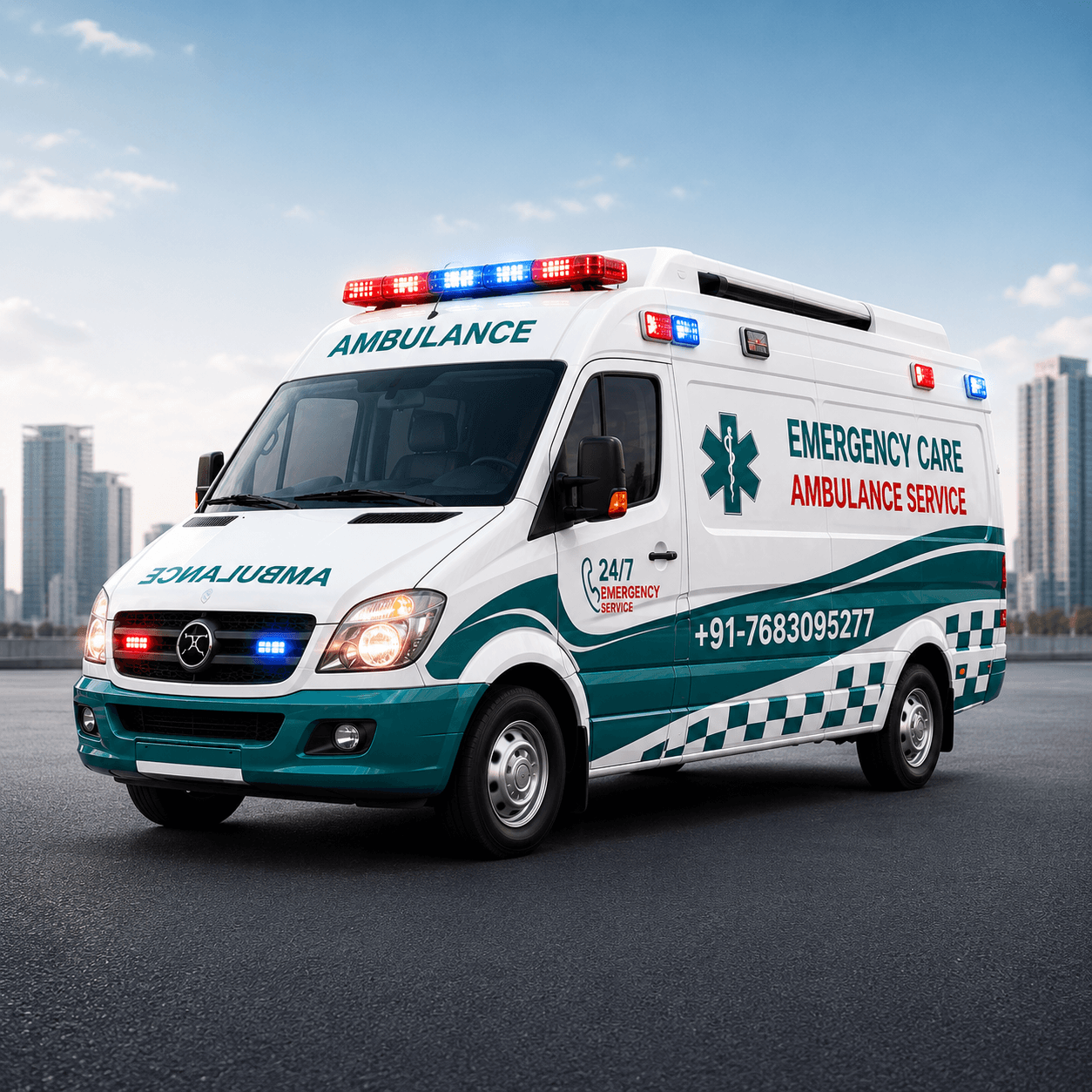 Emergency ambulance service operating in Bihar